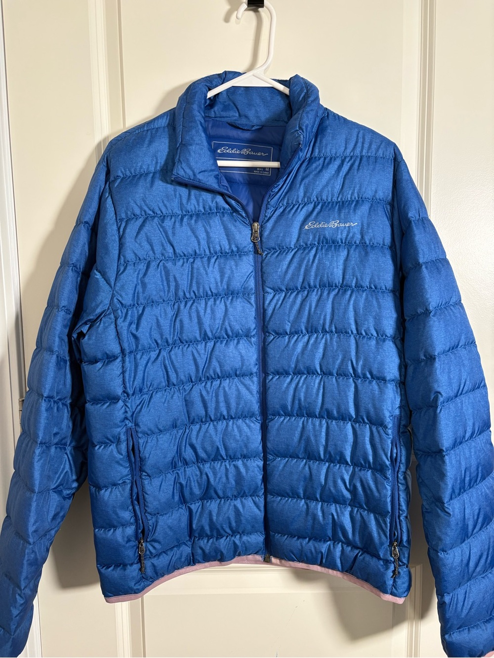 Eddie Bauer Royal Blue Lightweight Quilted Puffer Jacket